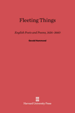 Cover of Fleeting Things