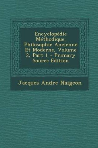 Cover of Encyclopedie Methodique