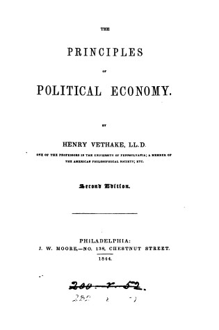 Cover of Principles of Political Economy