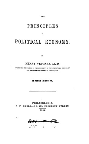 Book cover for Principles of Political Economy