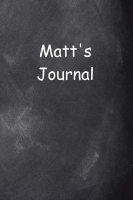 Cover of Matt Personalized Name Journal Custom Name Gift Idea Matt