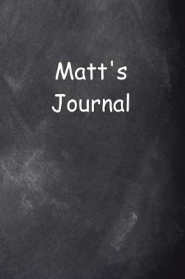 Book cover for Matt Personalized Name Journal Custom Name Gift Idea Matt