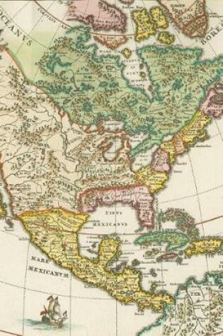 Cover of Antique 1699 Map of North and Central America Journal