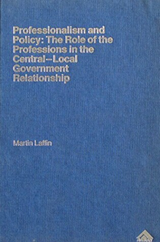 Cover of Professionalism and Policy