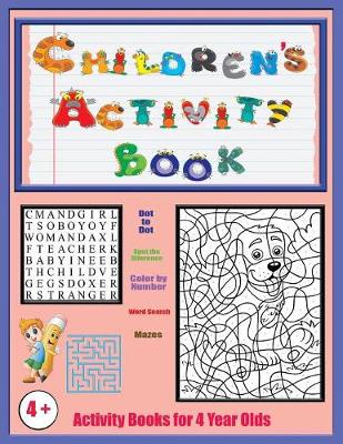 Book cover for Activity Books for 4 Year Olds