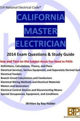 Cover of California 2014 Master Electrician Study Guide