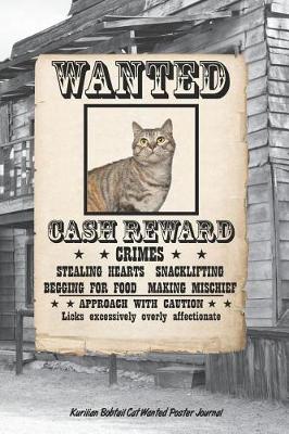 Book cover for Kurilian Bobtail Cat Wanted Poster Journal