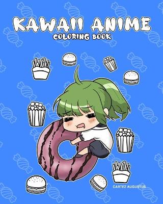 Book cover for Kawaii Anime Coloring Book