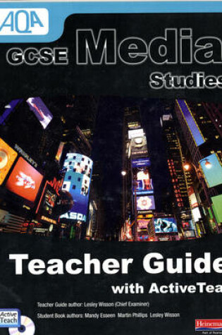 Cover of AQA GCSE Media Studies Teacher Resource Guide with ActiveTeach CD ROM
