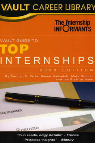 Cover of The Vault Guide to Top Internships