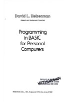Book cover for Programming in BASIC for Personal Computers