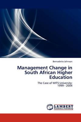 Book cover for Management Change in South African Higher Education