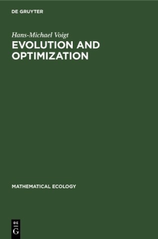 Cover of Evolution and Optimization