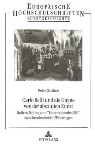 Cover of Carlo Belli Und Die Utopie Von Der Absoluten Kunst