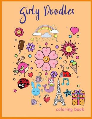 Book cover for Girly Doodles Coloring book