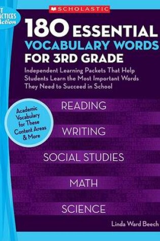 Cover of 180 Essential Vocabulary Words for 3rd Grade