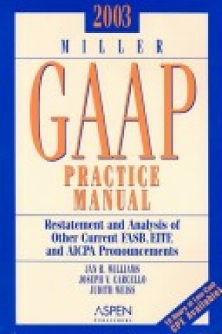 Cover of Miller Gaap Practice Manual 2003