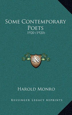 Book cover for Some Contemporary Poets