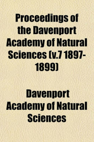 Cover of Proceedings of the Davenport Academy of Natural Sciences Volume . 1