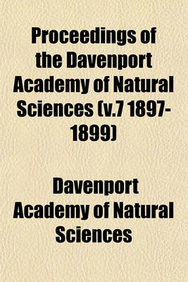Book cover for Proceedings of the Davenport Academy of Natural Sciences Volume . 1