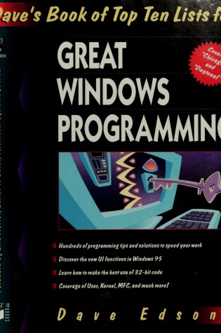 Cover of Dave's Top 10 Lists for Windows Programming