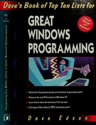 Book cover for Dave's Top 10 Lists for Windows Programming