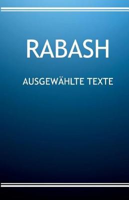 Book cover for RABASH - Ausgewahlte Texte