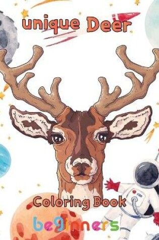 Cover of Unique Deer Coloring book beginners