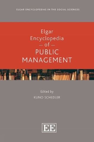 Cover of Elgar Encyclopedia of Public Management