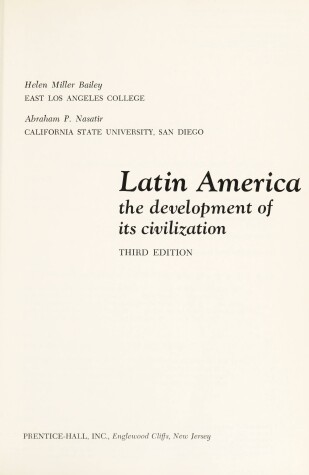 Book cover for Latin America