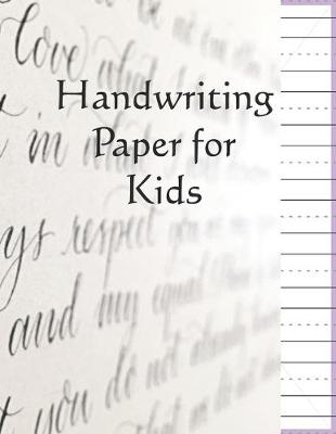Book cover for Handwriting Paper for Kids