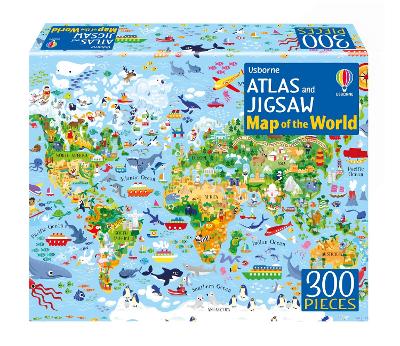 Book cover for Atlas and Jigsaw Map of the World