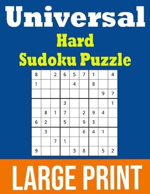 Book cover for Universal Hard Sudoku Puzzle Large Print