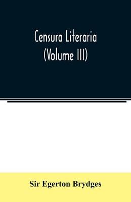 Book cover for Censura literaria