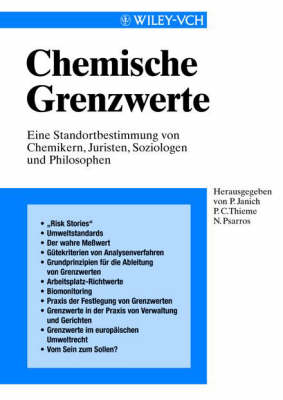 Book cover for Chemische Grenzwerte