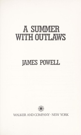 Book cover for A Summer with Outlaws