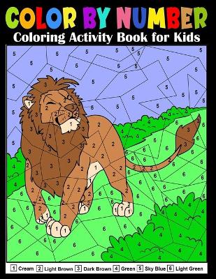 Book cover for Color by Number Coloring Activity Book for Kids