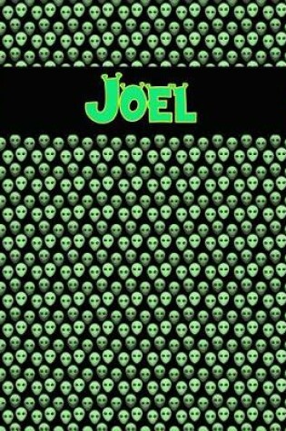 Cover of 120 Page Handwriting Practice Book with Green Alien Cover Joel