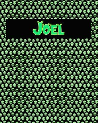 Book cover for 120 Page Handwriting Practice Book with Green Alien Cover Joel