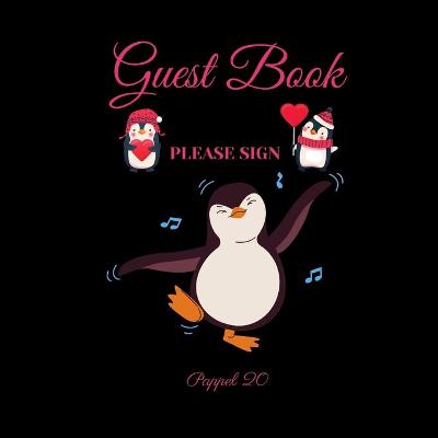 Book cover for Guest Book - Penguin for kids -For any occasion