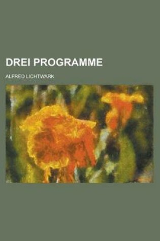 Cover of Drei Programme