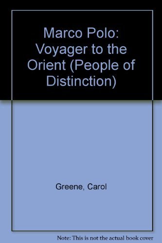 Cover of Marco Polo: Voyager to the Orient