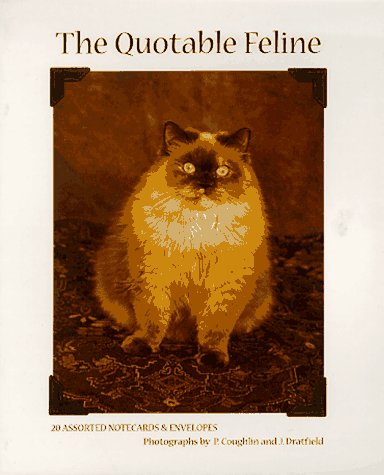 Book cover for Notecards: (20) Quotable Feline