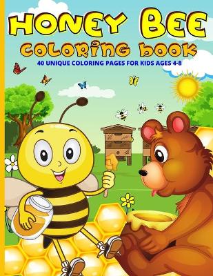 Book cover for Honey Bee Coloring Book