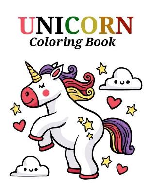 Book cover for Unicorn Coloring Book