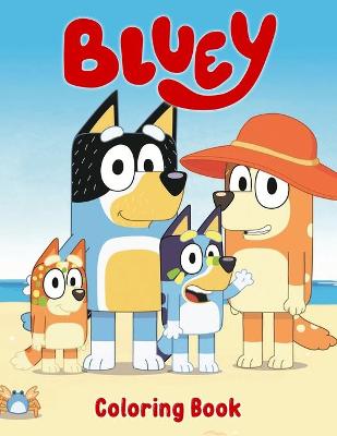 Book cover for Bluey Coloring Book
