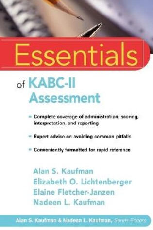 Cover of Essentials of KABC-II Assessment