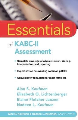 Cover of Essentials of KABC-II Assessment
