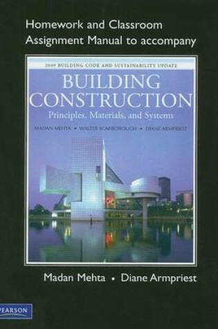 Cover of Homework and Classroom Assignment Manual to Accompany Building Construction