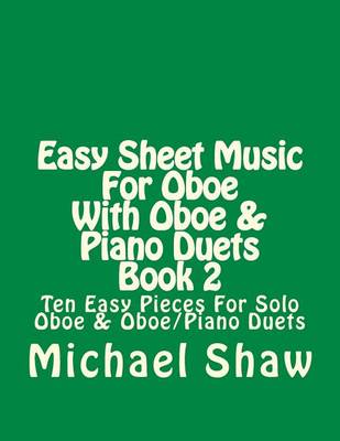 Book cover for Easy Sheet Music For Oboe With Oboe & Piano Duets Book 2